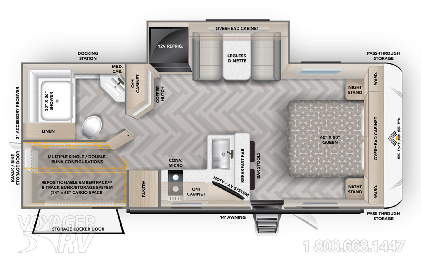 2024 Ember E-Series 22ETS Floorplan