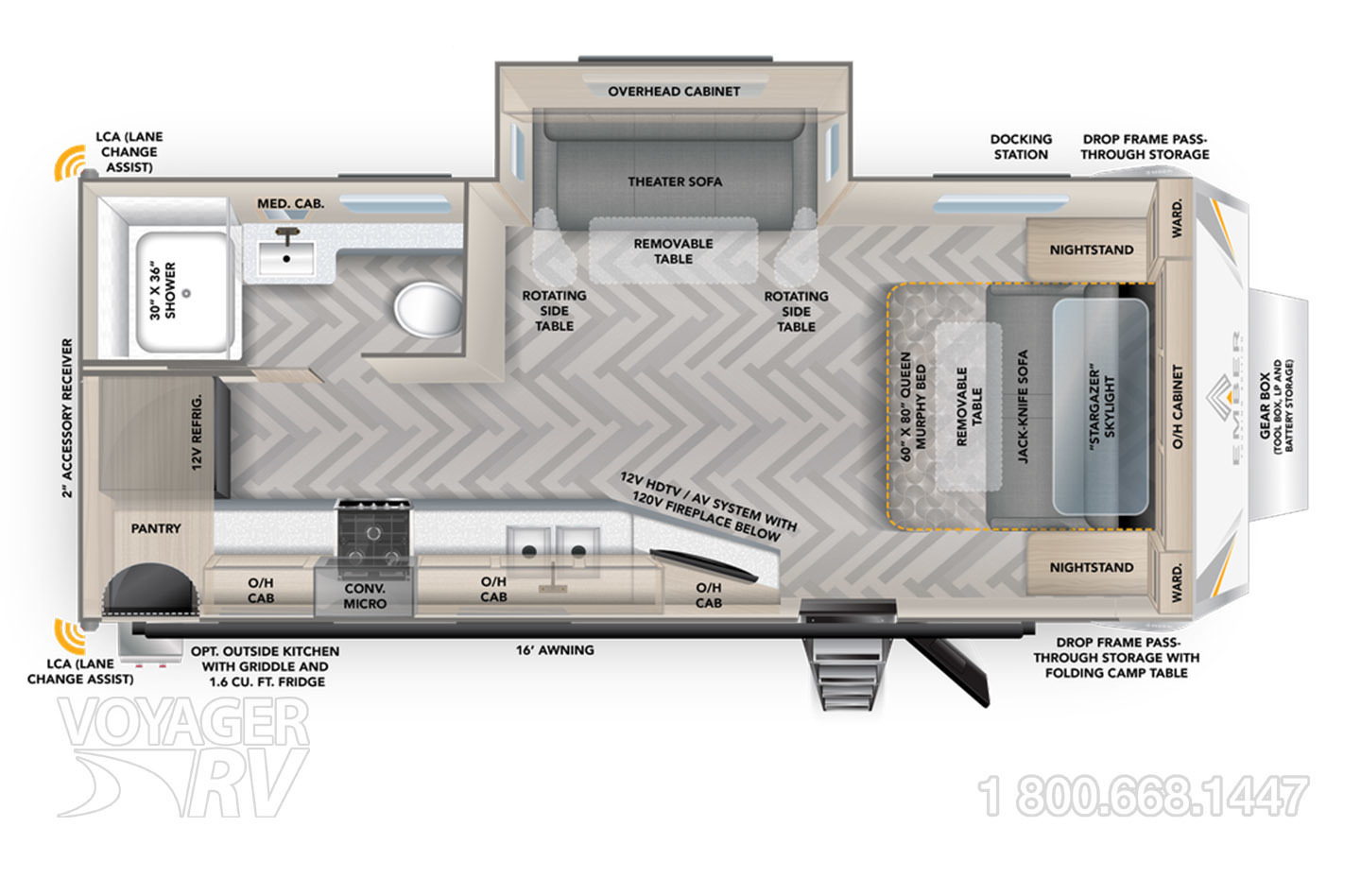 2023 Keystone Passport GT 2400RBWE Floorplan