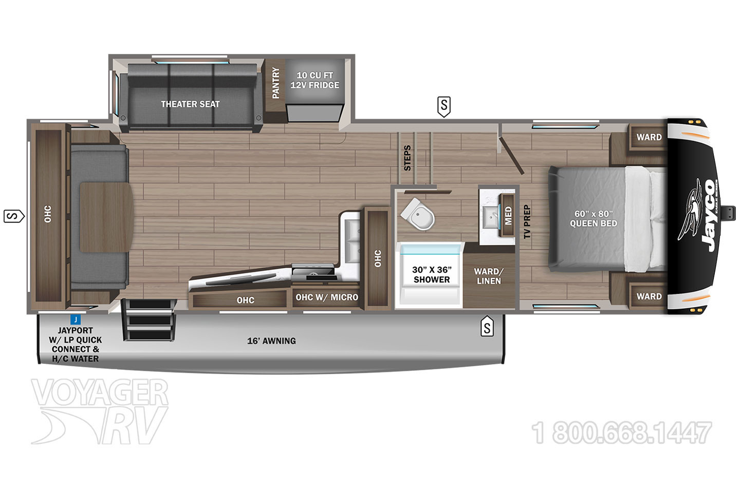 2024 Grand Design Reflection 100 Series 28RL Floorplan