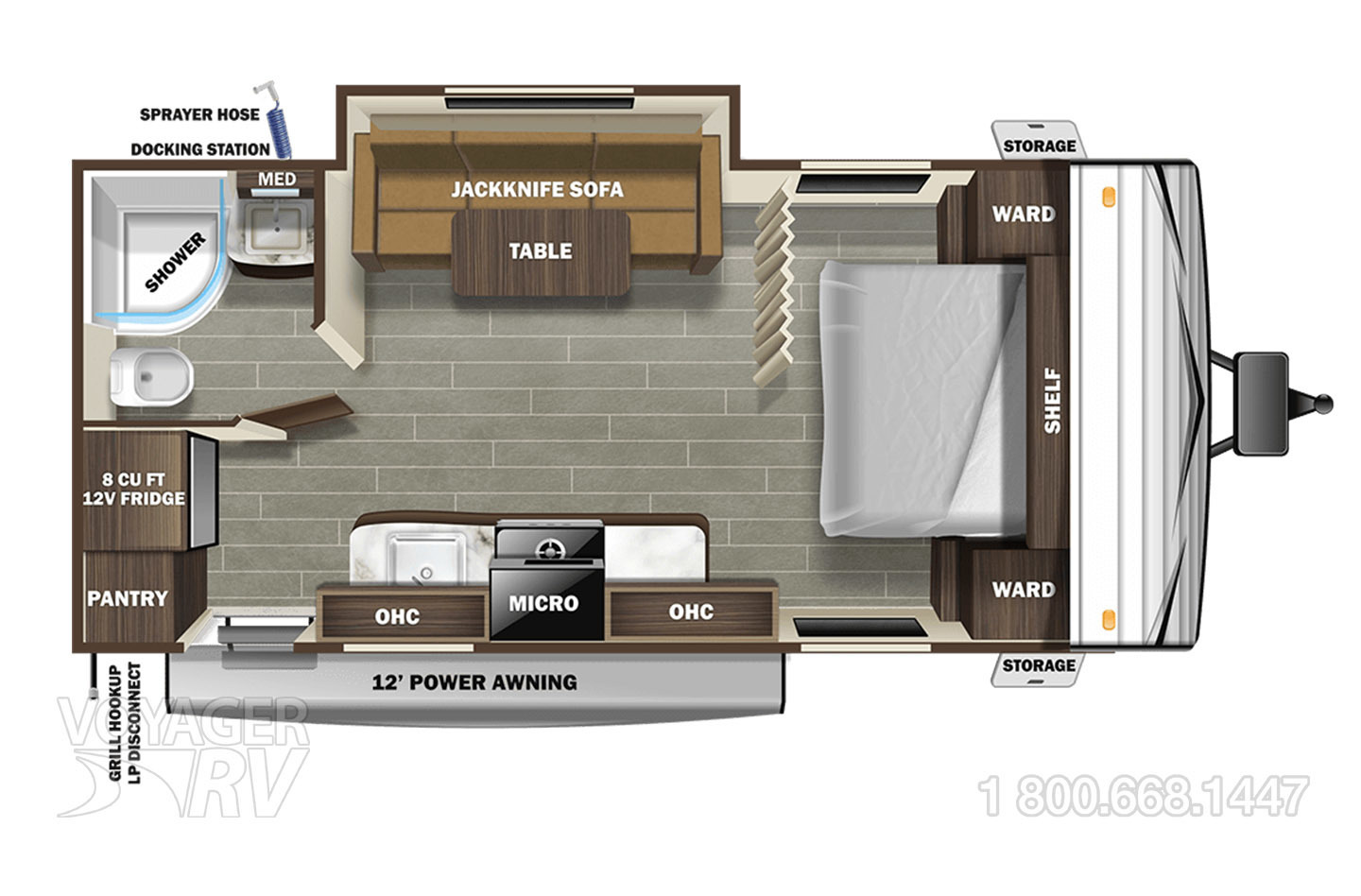 2021 Starcraft Autumn Ridge 20FBS Floorplan