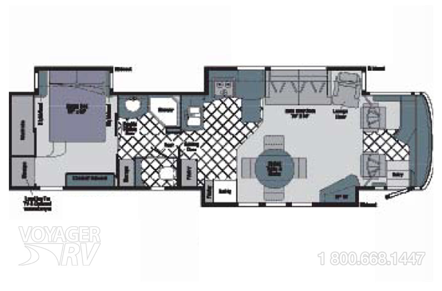 2005 Itasca Meridian 39F Floorplan