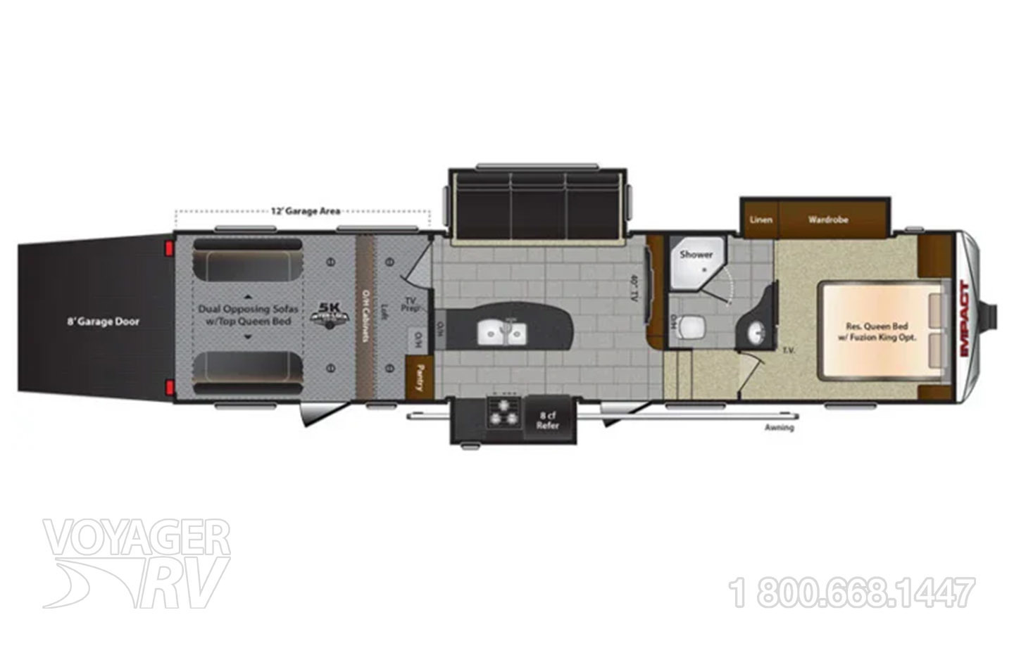 2015 Keystone Impact 341 Floorplan