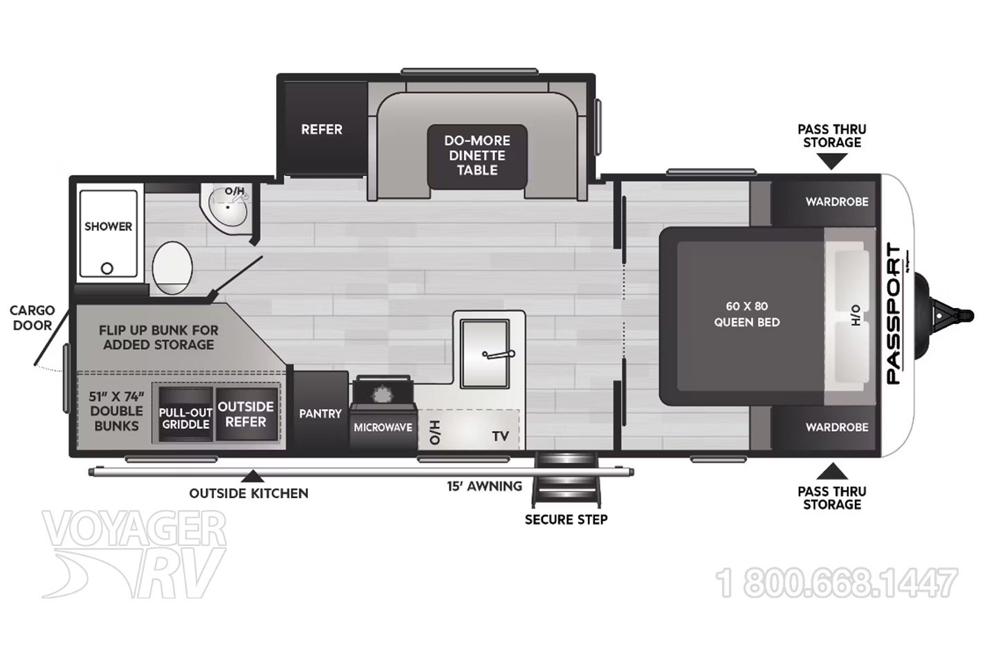 2024 Keystone Passport SL 229BHWE Floorplan