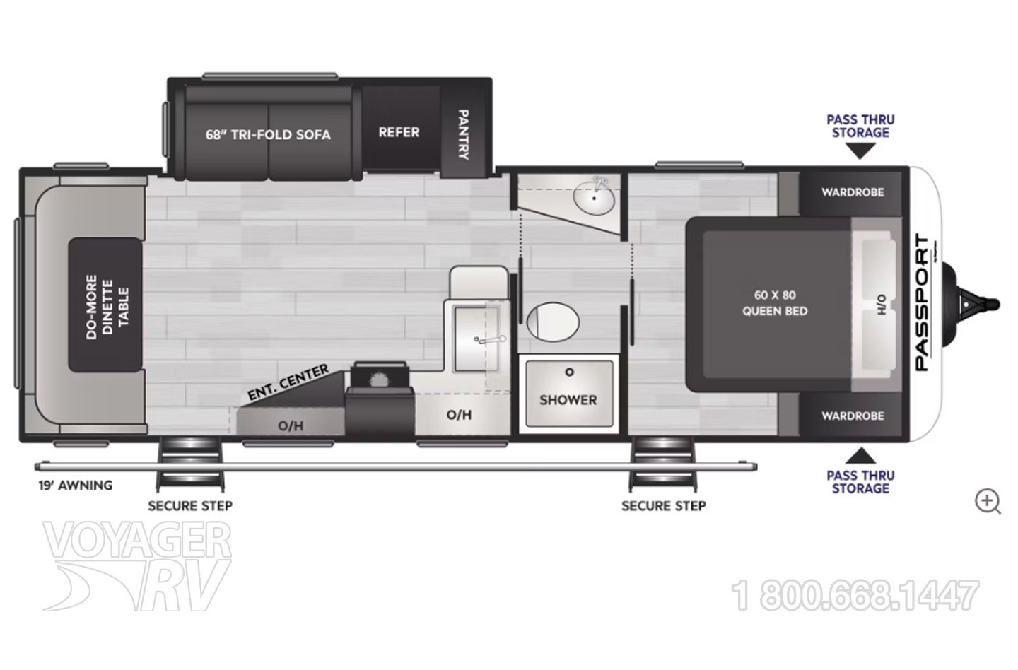 2023 Jayco White Hawk 27RK Floorplan