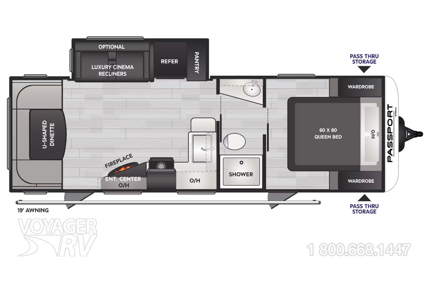 2023 Grand Design Transcend Xplor 231RK Floorplan