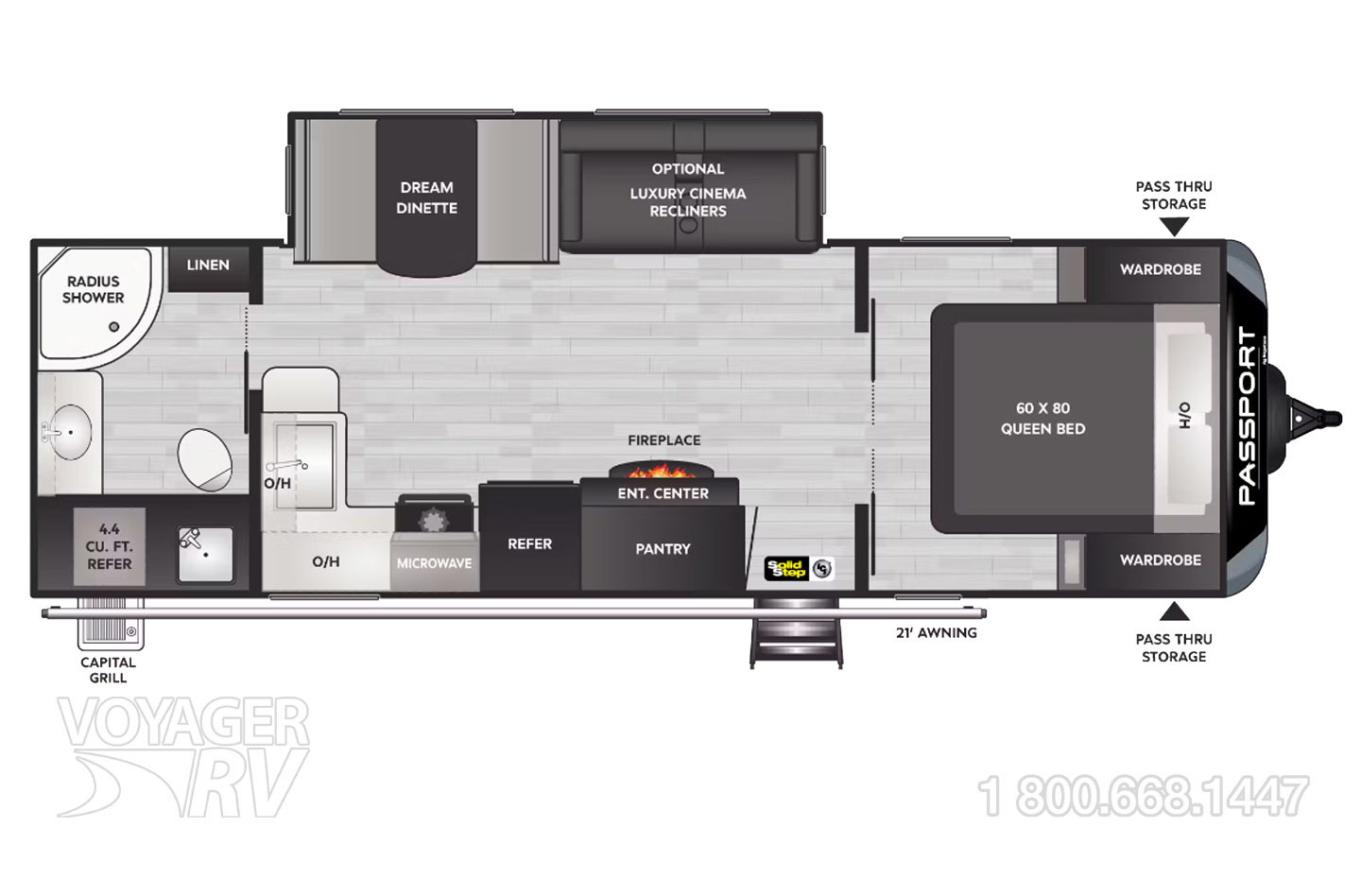 2023 Grand Design Transcend Xplor 231RK Floorplan