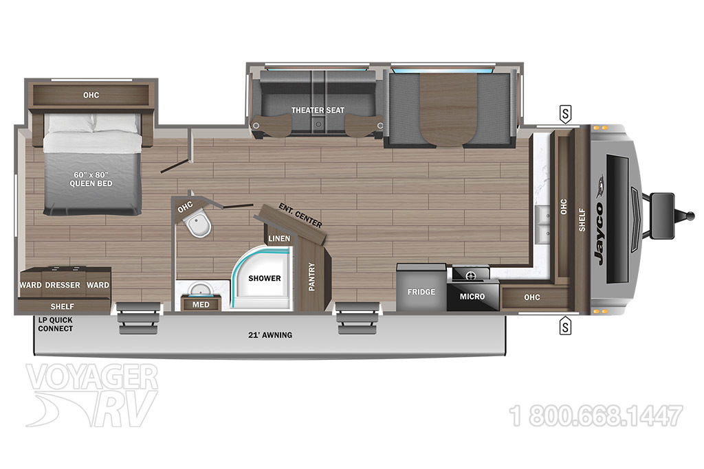 2023 Grand Design Transcend Xplor 231RK Floorplan