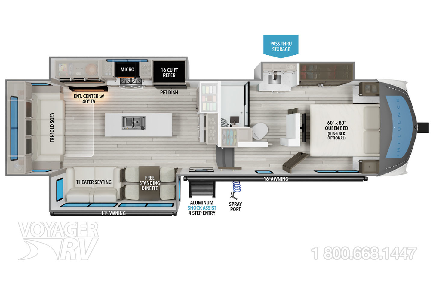 2024 Grand Design Influence 2903RL Floorplan