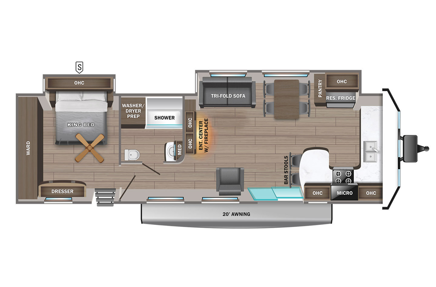 2024 Jayco Jay Flight 40FKDS Bungalow Floorplan