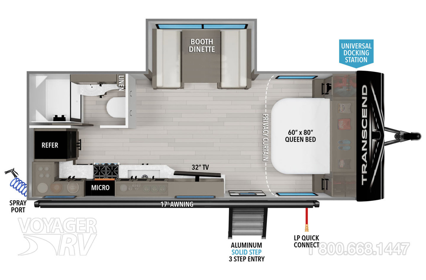 2022 Grand Design Imagine 17MKE Floorplan