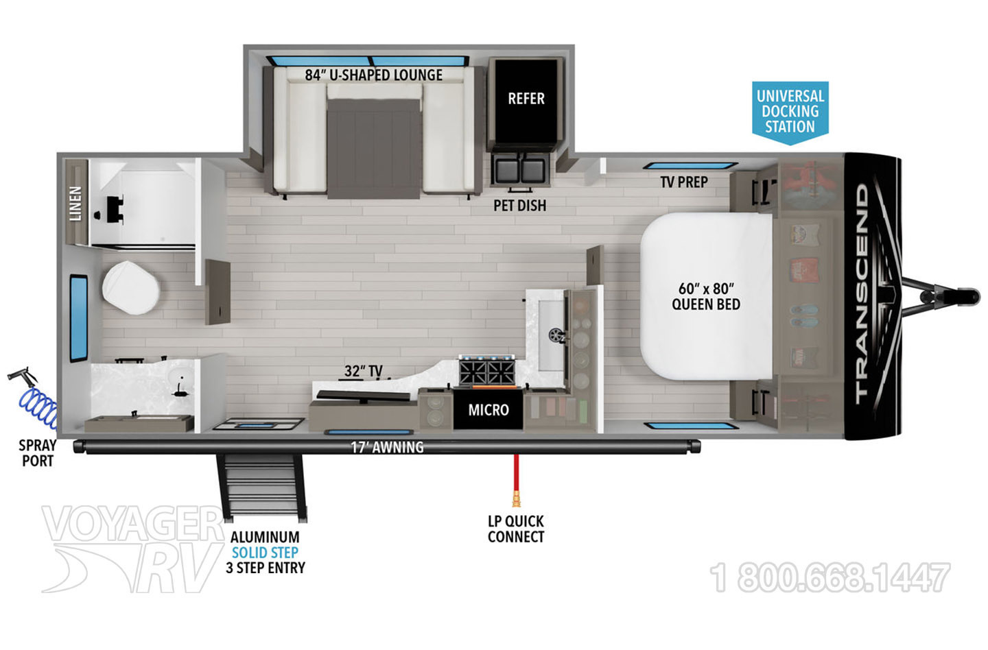 2023 Grand Design Imagine XLS 17MKE Floorplan