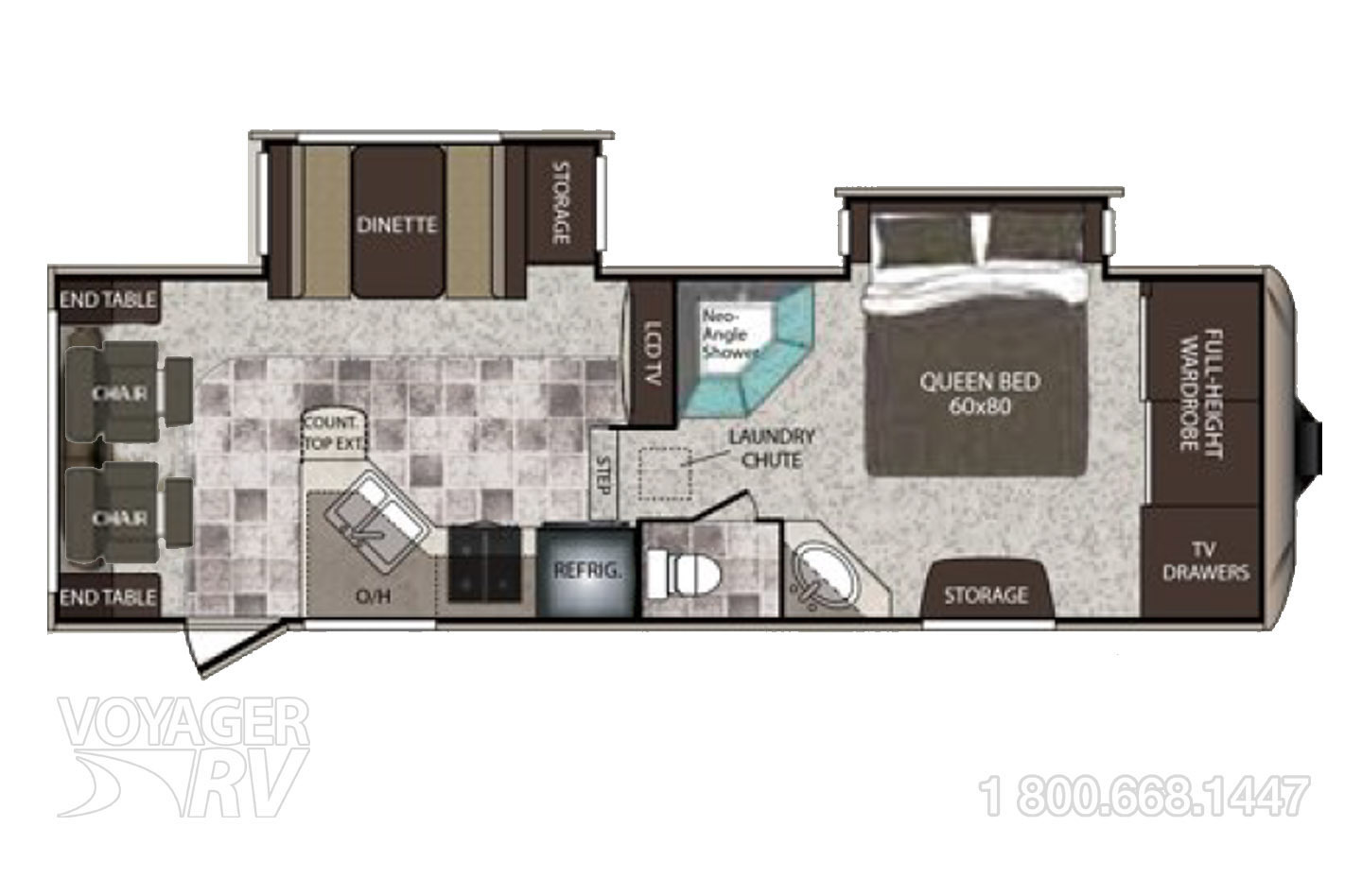 2012 Keystone Cougar High Country 246RLS Floorplan