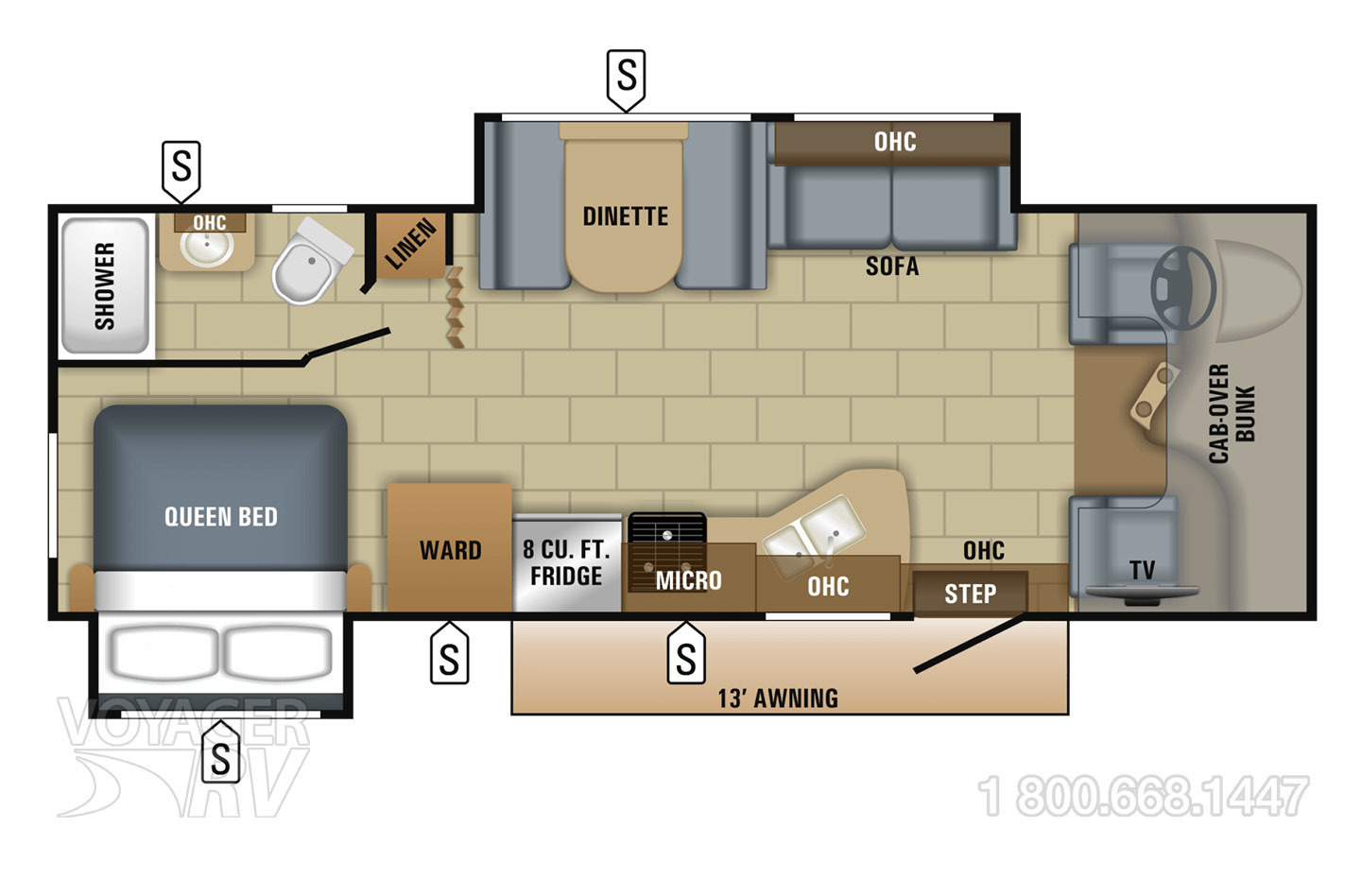 2021 Jayco Redhawk 24B Floorplan