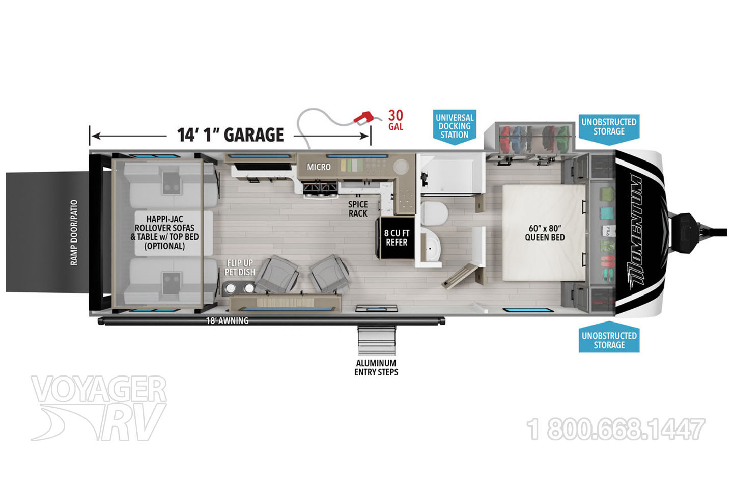 2022 Grand Design Momentum 31G Floorplan