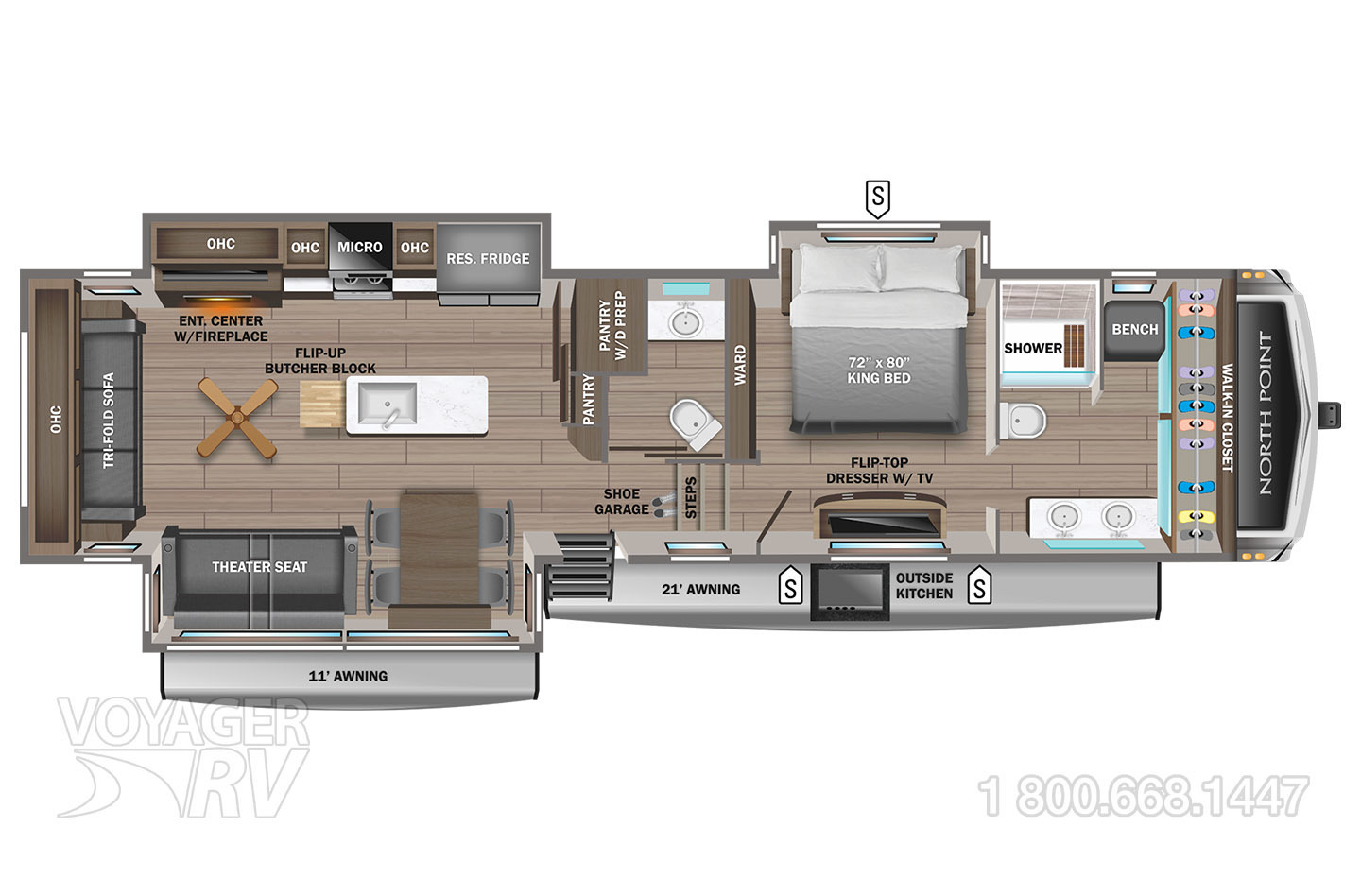 2024 Jayco North Point 387FBTS Floorplan