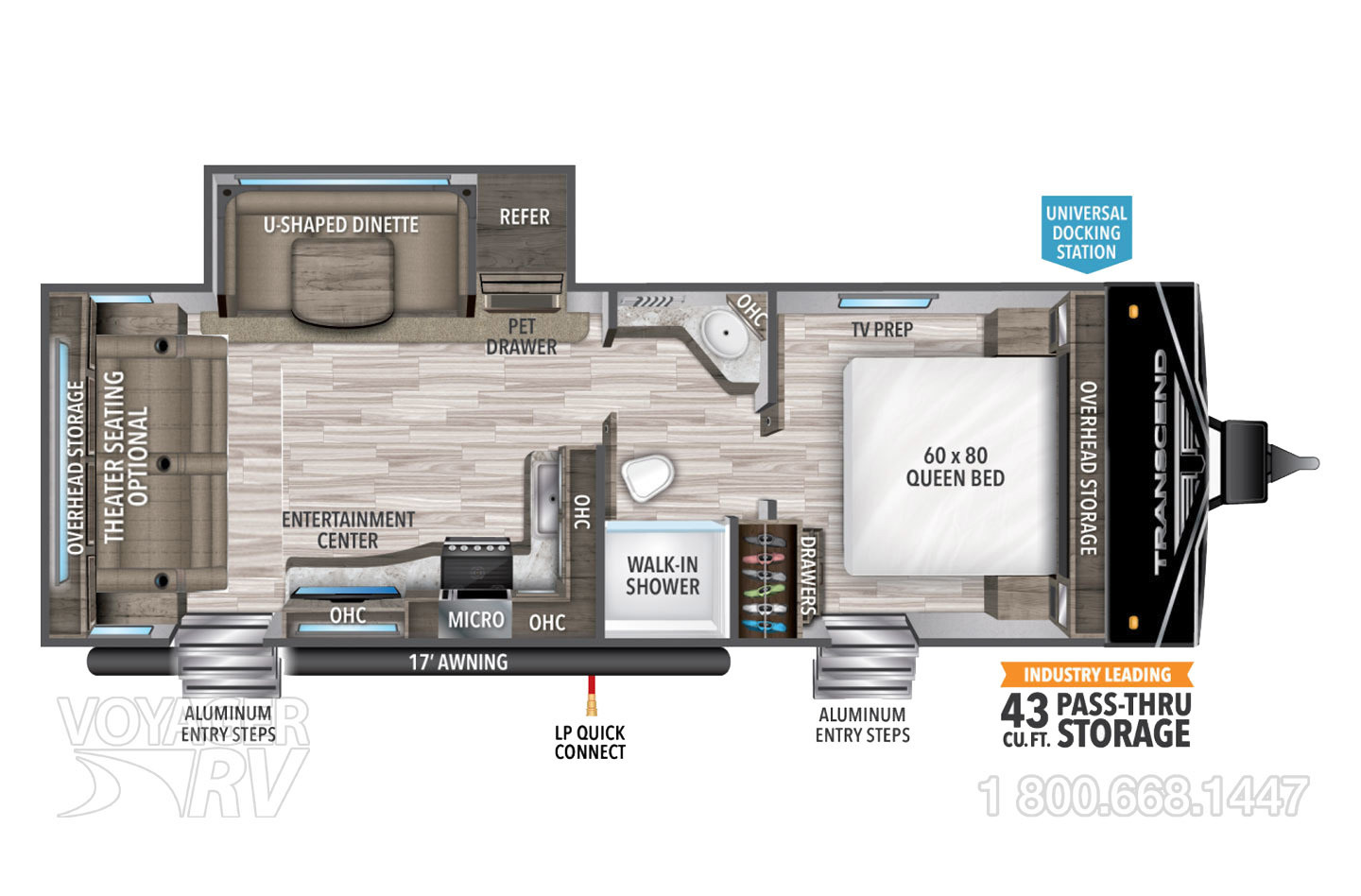 2022 Grand Design Transcend Xplor 240ML Floorplan