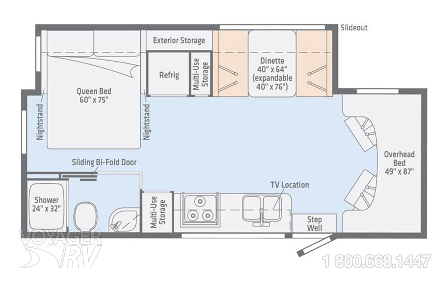 2020 Winnebago Porto 24P Floorplan