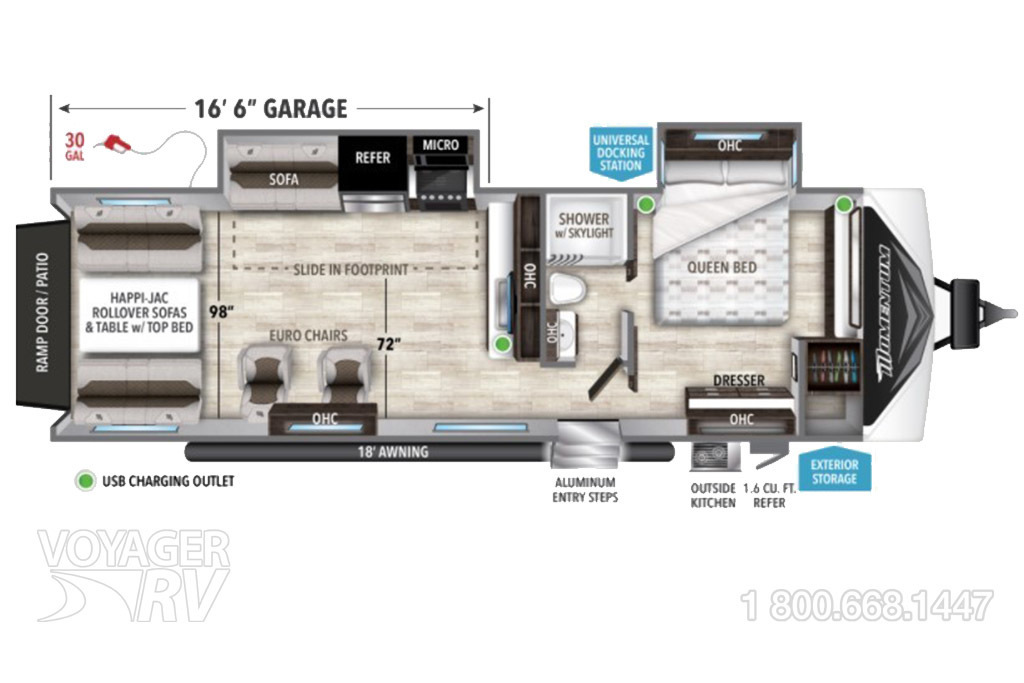 2022 Grand Design Momentum 28G Floorplan