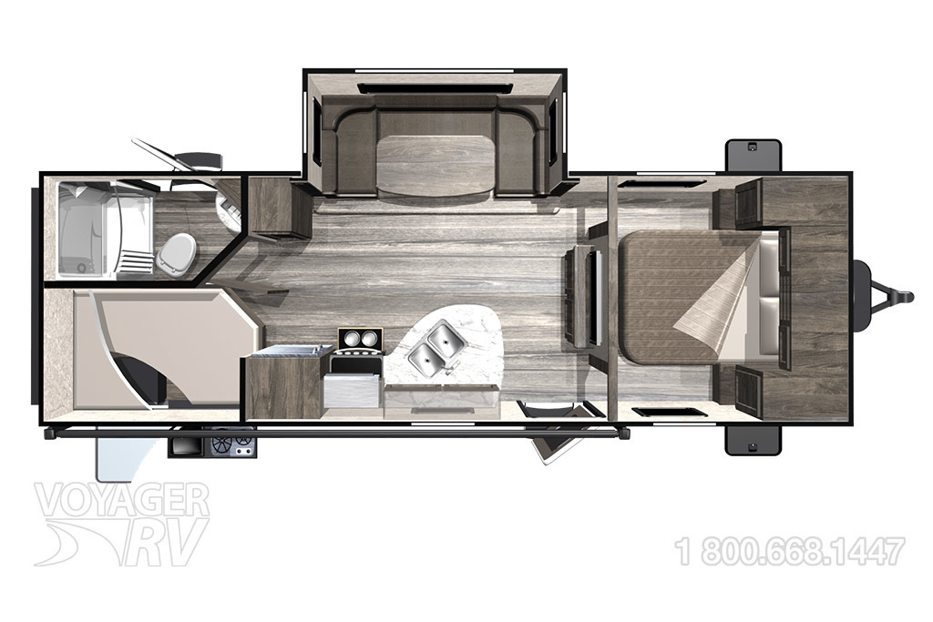 2024 Grand Design Transcend Xplor 26BHX Floorplan