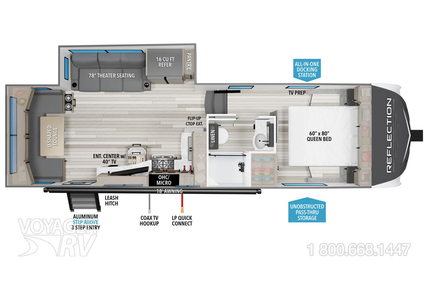 2025 Grand Design Reflection 150 Series 260RD Floorplan