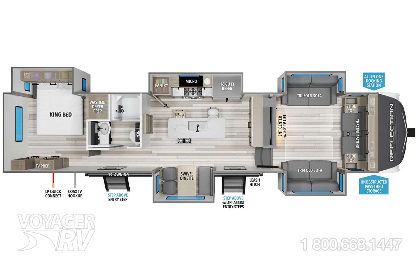 2025 Grand Design Reflection 360FLS Floorplan