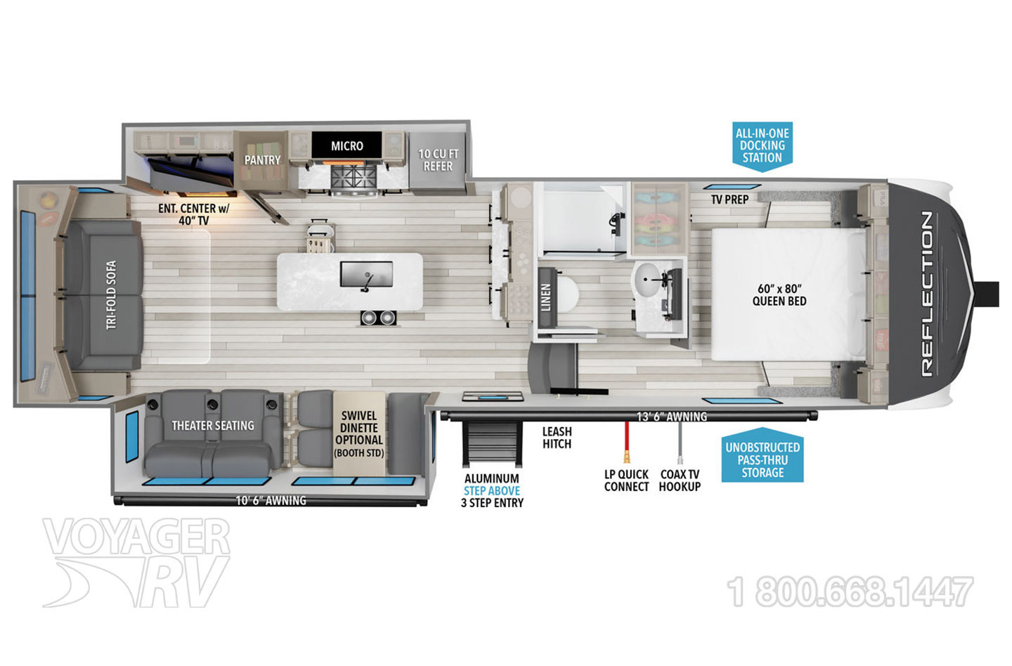 2024 Grand Design Reflection 150 295RL Floorplan