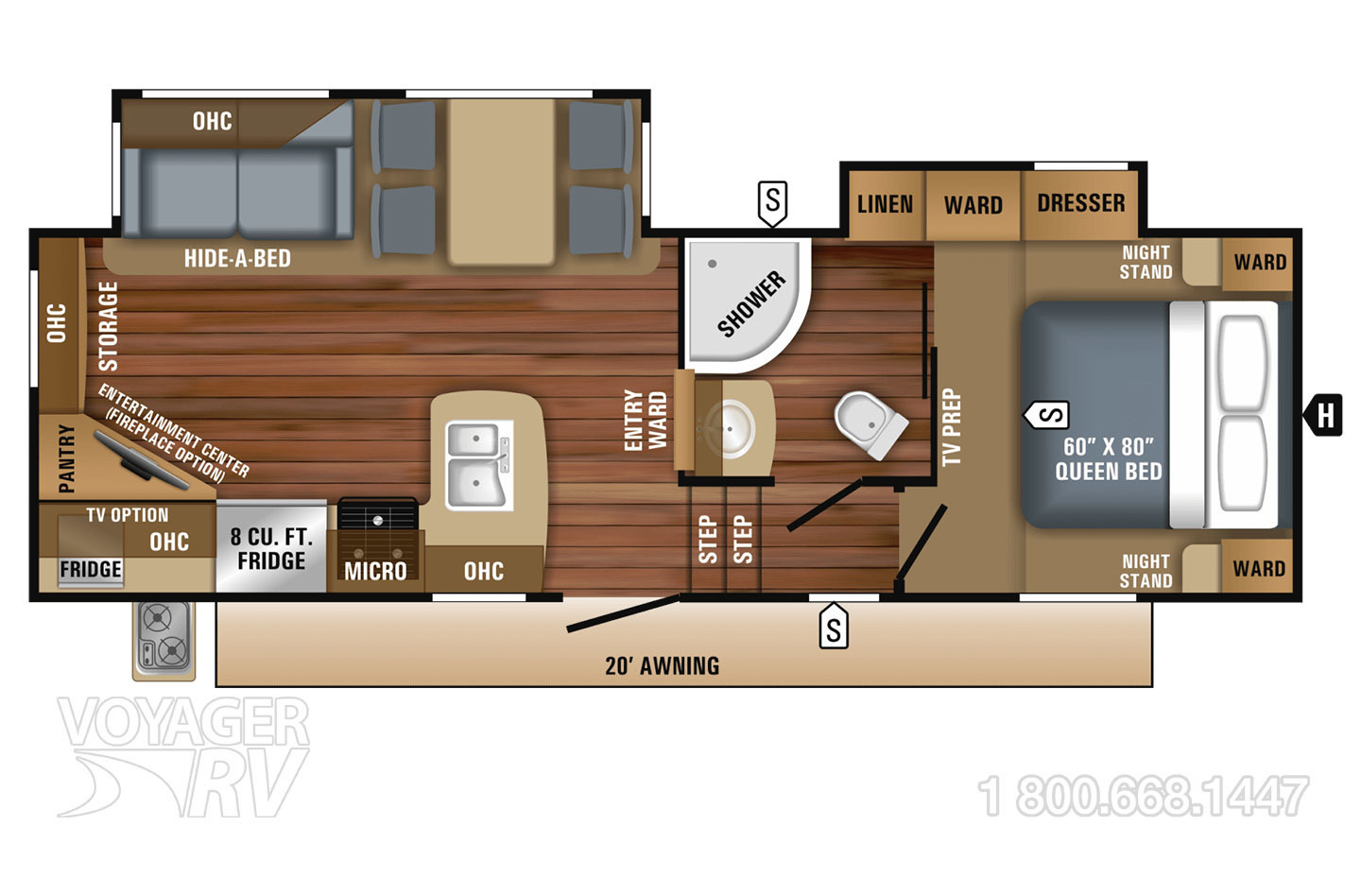 2018 Jayco Eagle HT  25.5REOK Floorplan