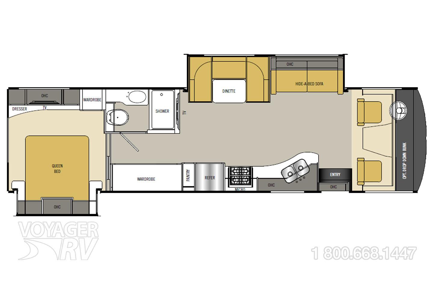 2015 Coachmen Mirada 32UD Floorplan