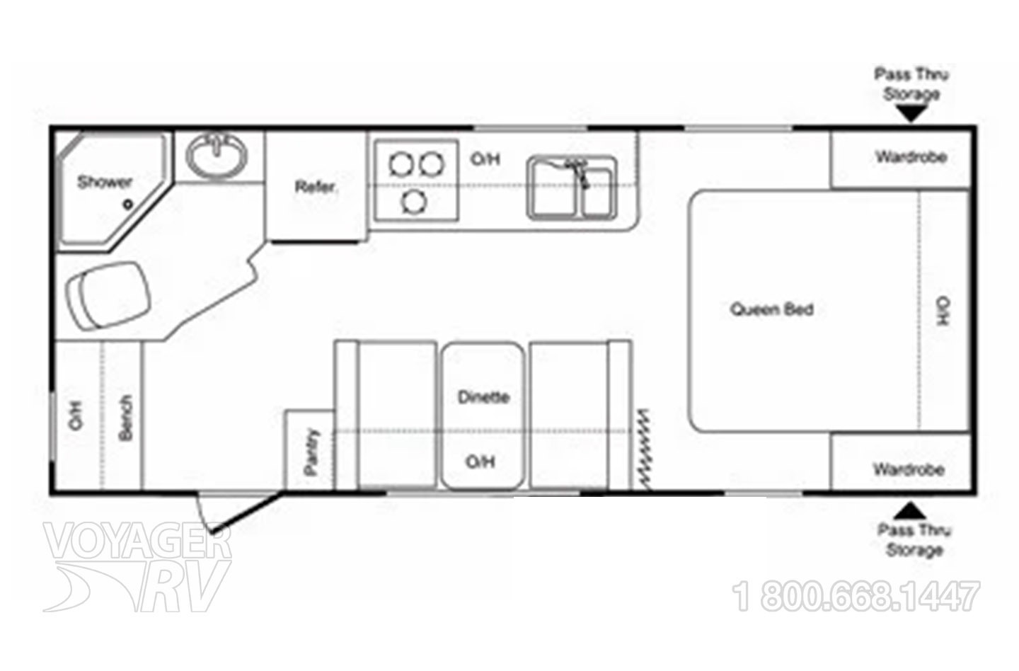 2011 Keystone Passport 195RB Floorplan