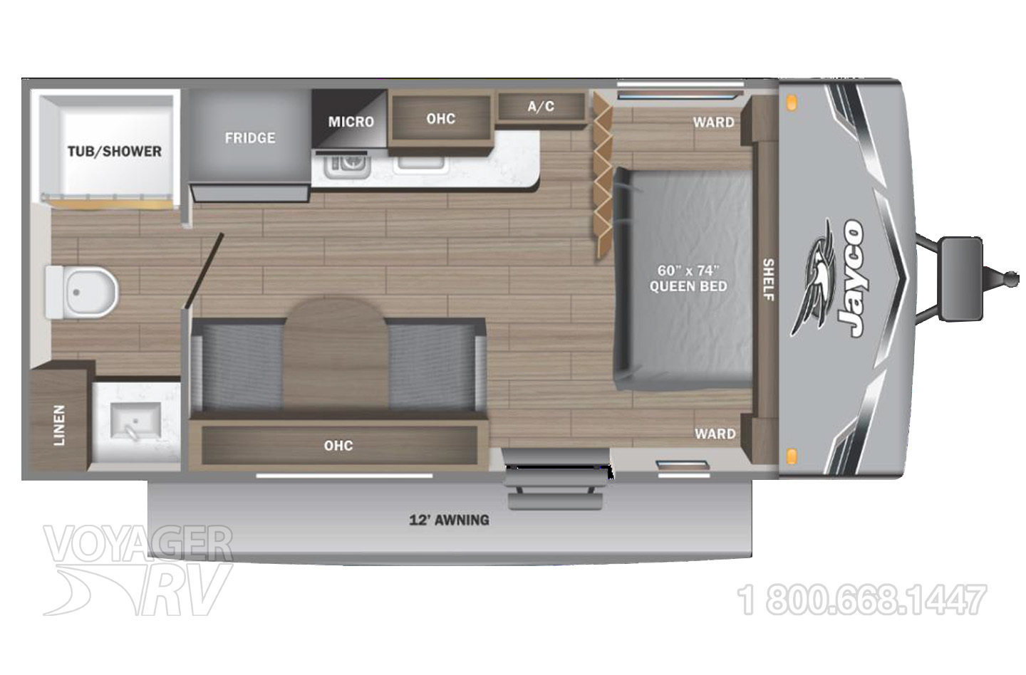 2025 Jayco Jay Flight SLX 175FQW BAJA Floorplan