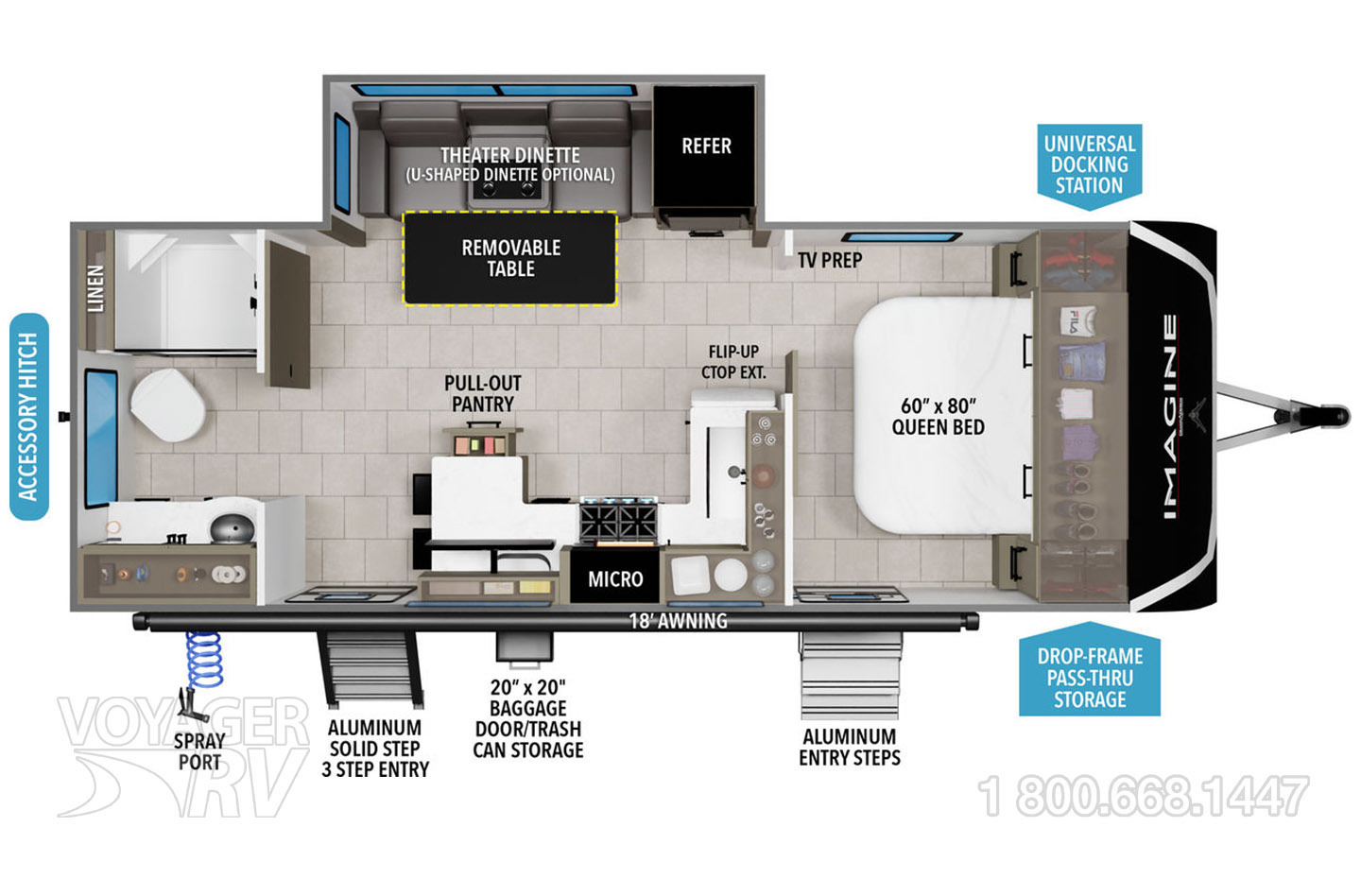 2025 Grand Design Imagine 2300MK Floorplan