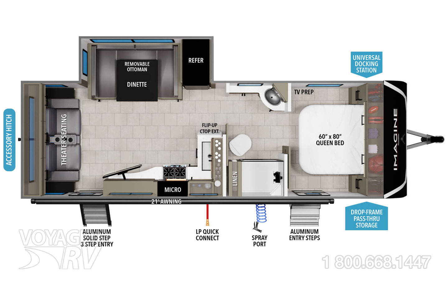 2025 Grand Design Imagine 2500RL Floorplan