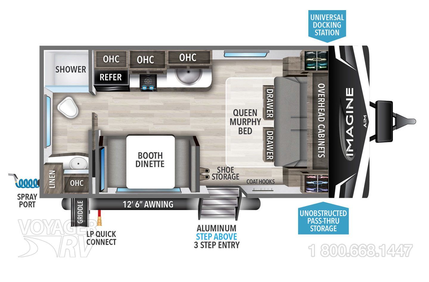 2024 Grand Design Imagine 15RB Floorplan