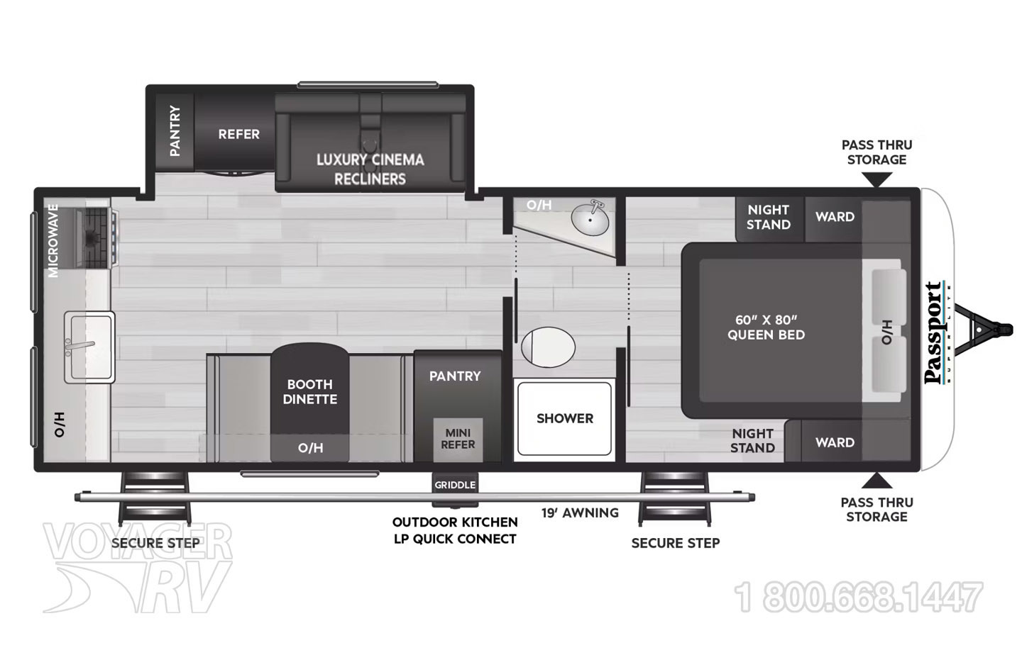 2025 Keystone Passport SL 2450RKWE Floorplan