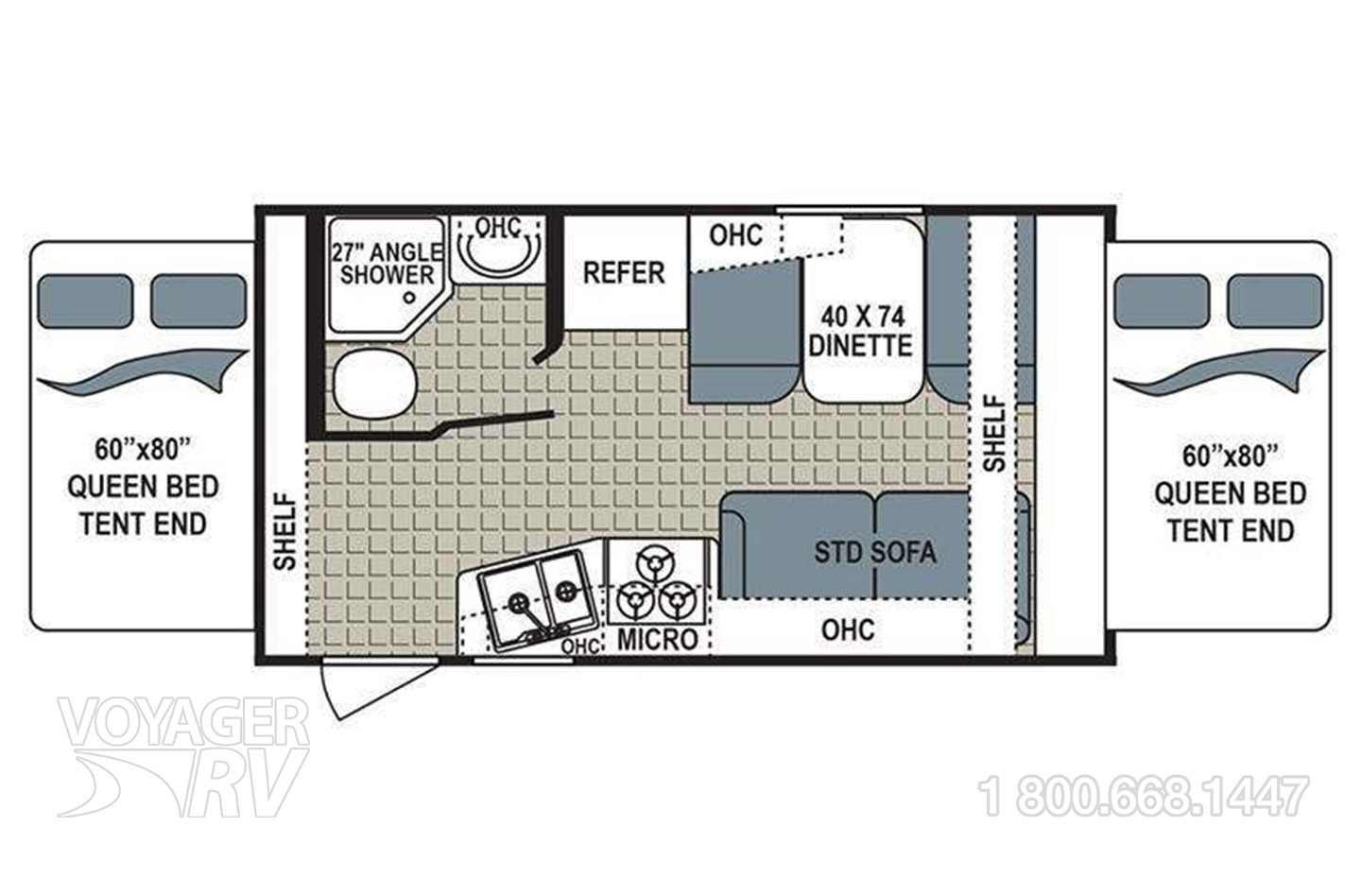 2018 Dutchmen Kodiak 172E Floorplan