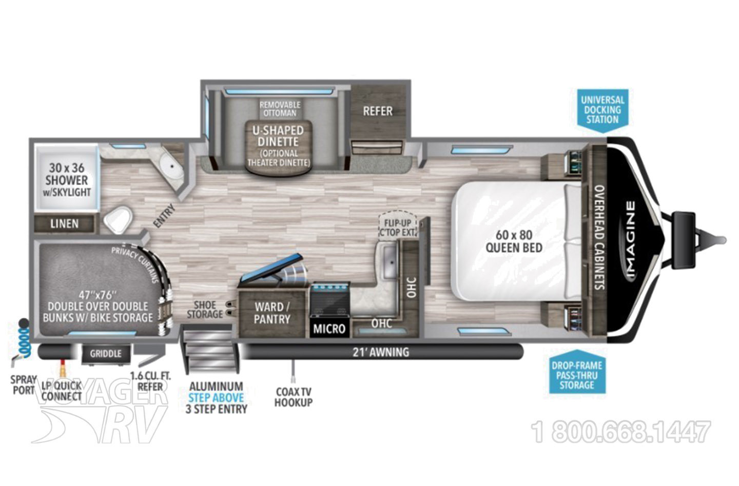 2022 Grand Design Imagine 2400BH Floorplan