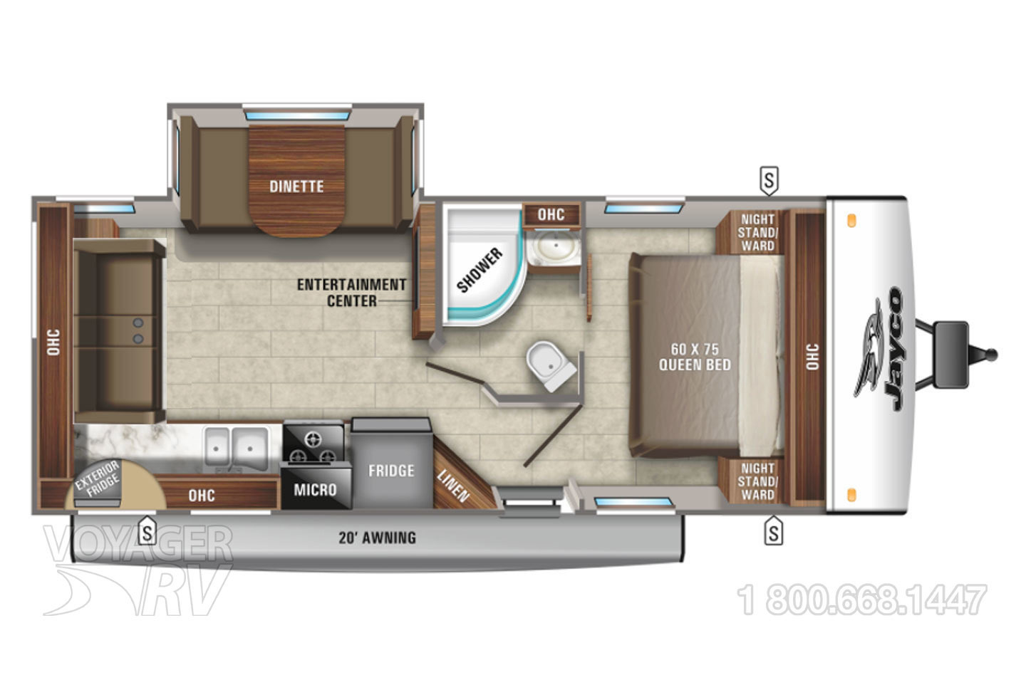 2023 Jayco Jay Feather 24RL Floorplan