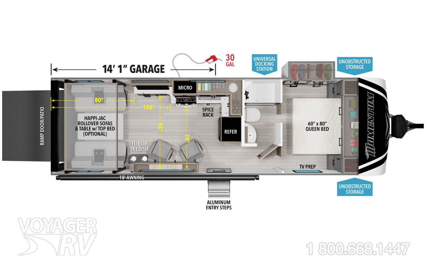 2025 Grand Design Momentum G-Class 27G Floorplan