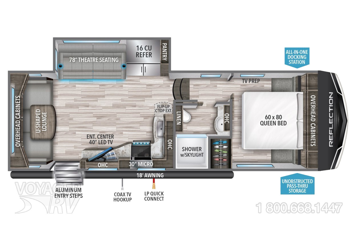 2024 Grand Design Reflection 150 Series 260RD Floorplan