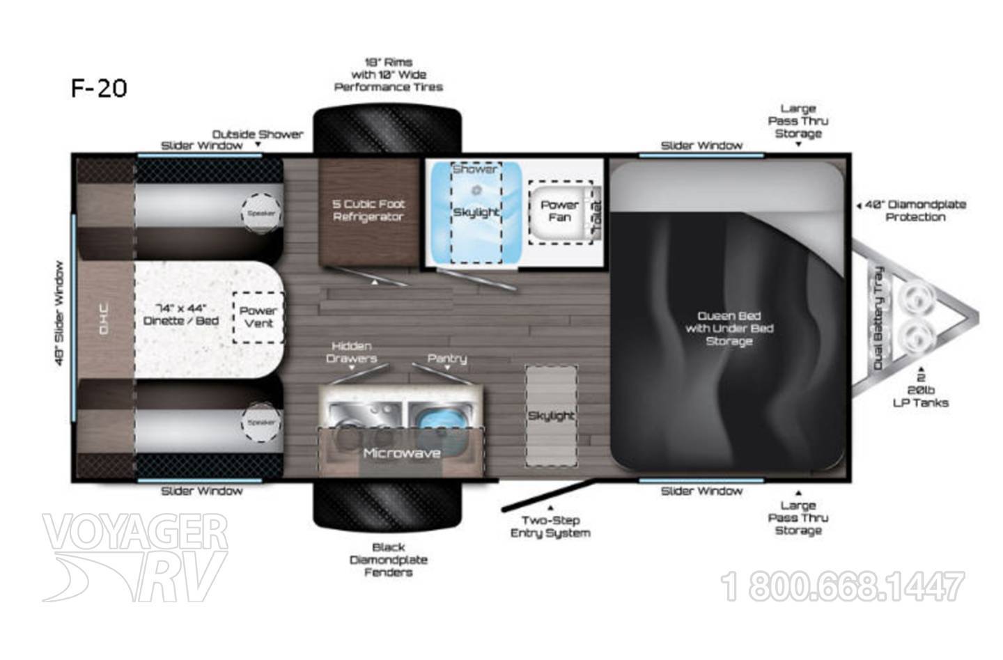 2011 Keystone Passport 195RB Floorplan