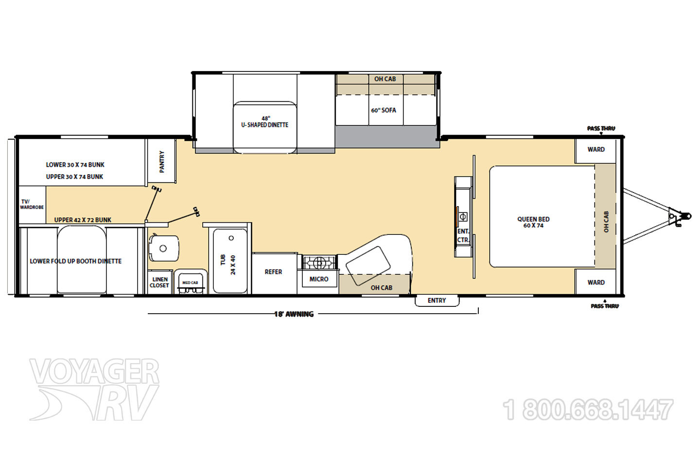2010 Coachman Catalina 30BHS Floorplan