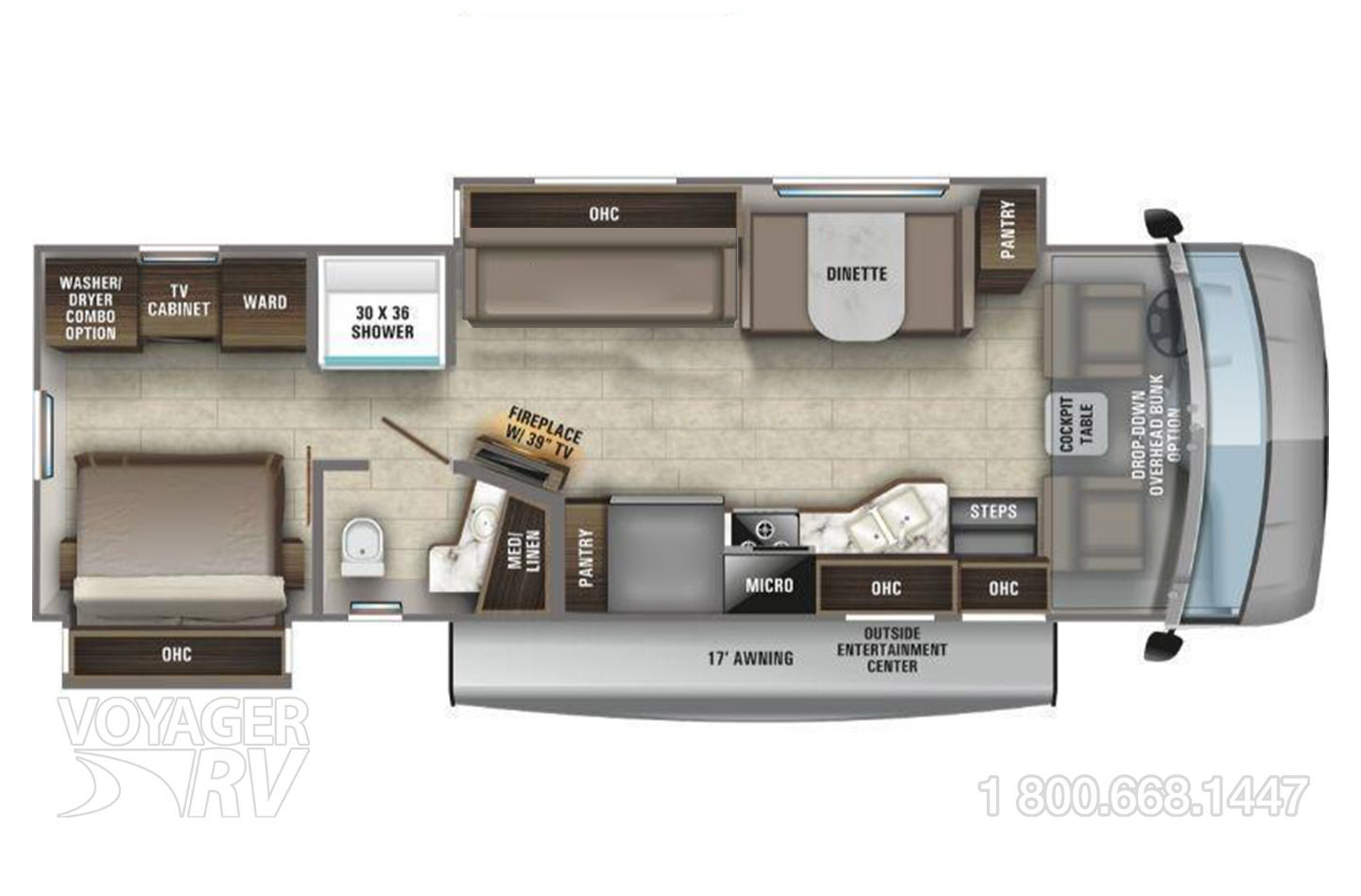 2021 Entegra Vision XL 34B Floorplan