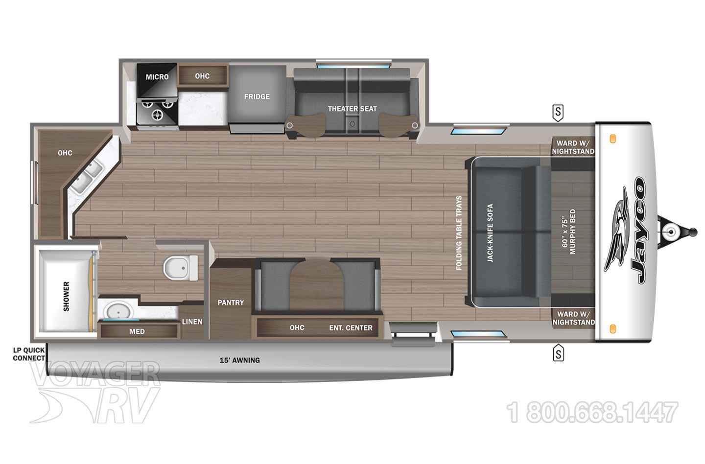 2026 Jayco Jay Feather 21MML Floorplan