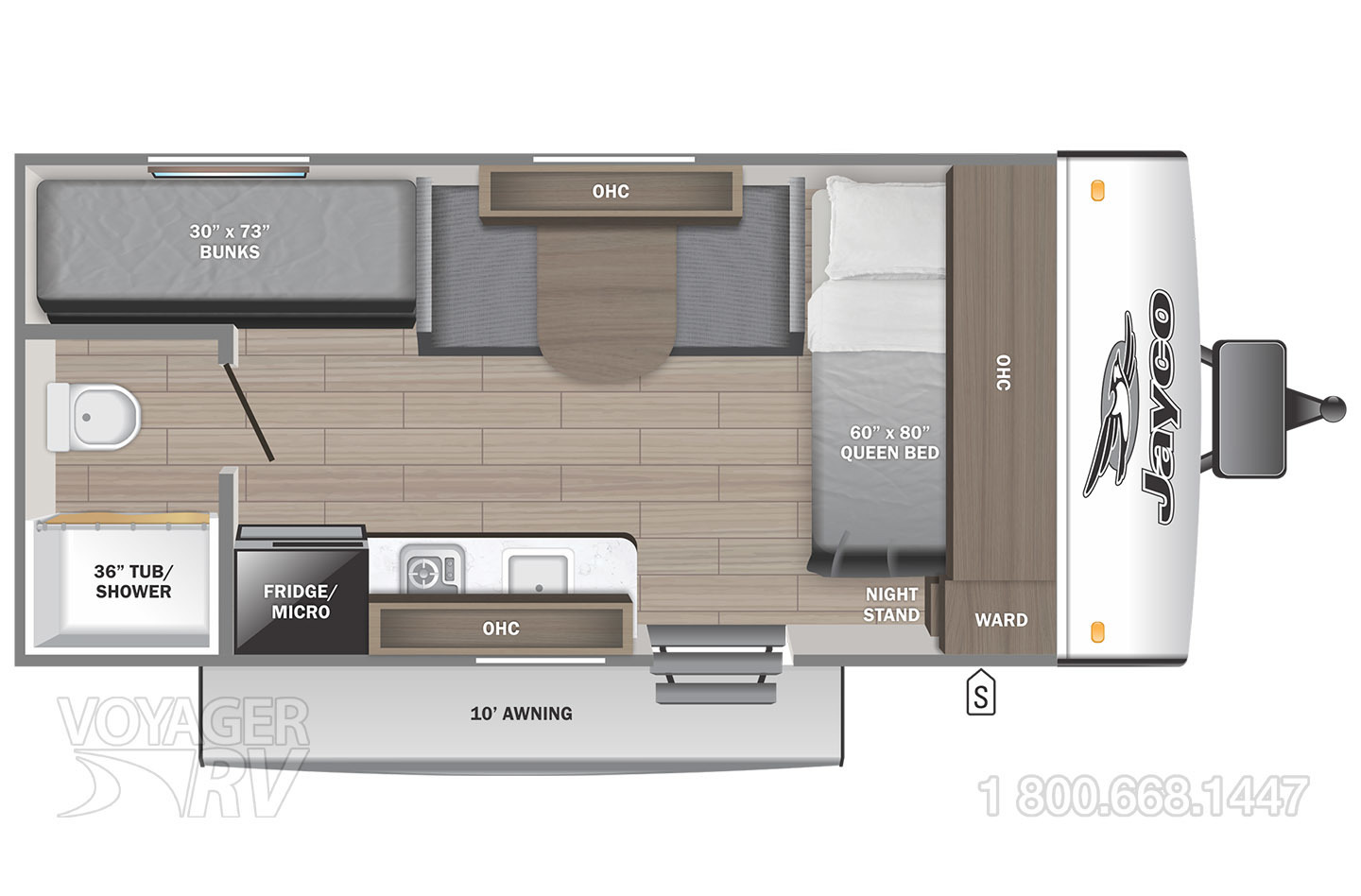 2026 Jayco Jay Feather Air SL 17BHSL Floorplan