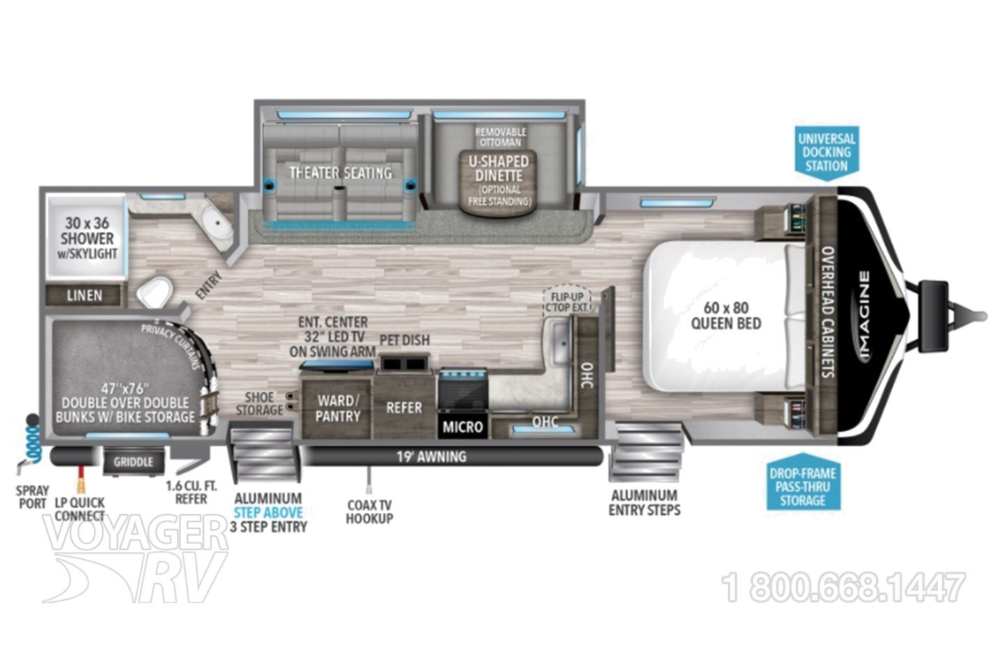 2024 Grand Design Transcend Xplor 297QB Floorplan