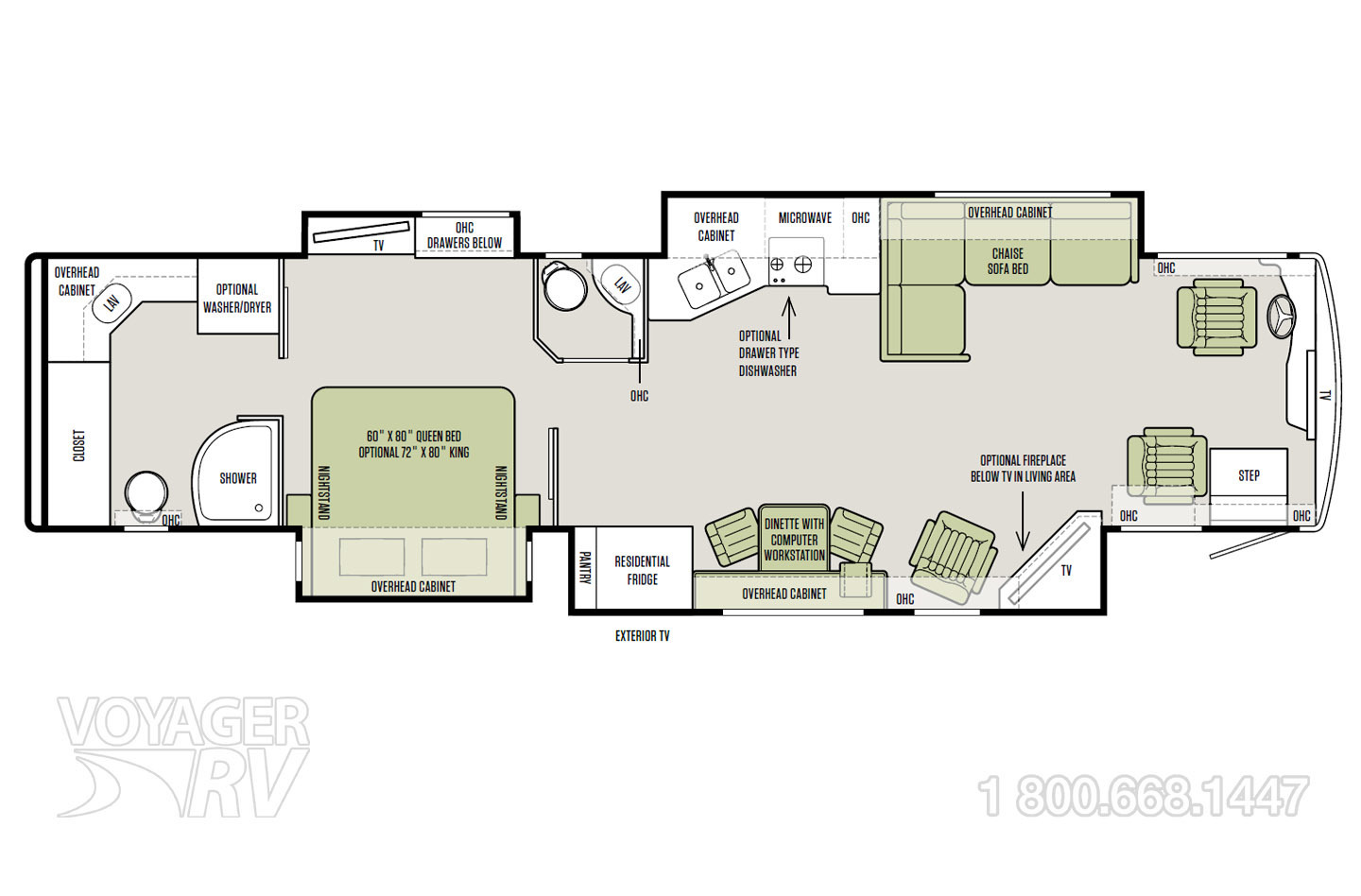 2011 Newmar Mountain Aire 4314 Floorplan