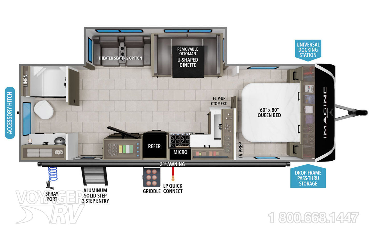 2026 Grand Design Imagine 2600RB Floorplan