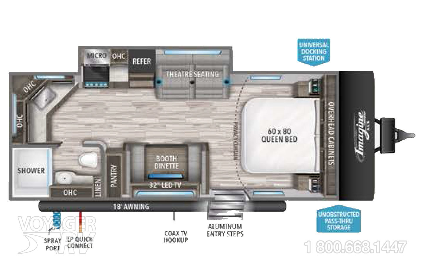 2025 Grand Design Imagine 2300MK Floorplan