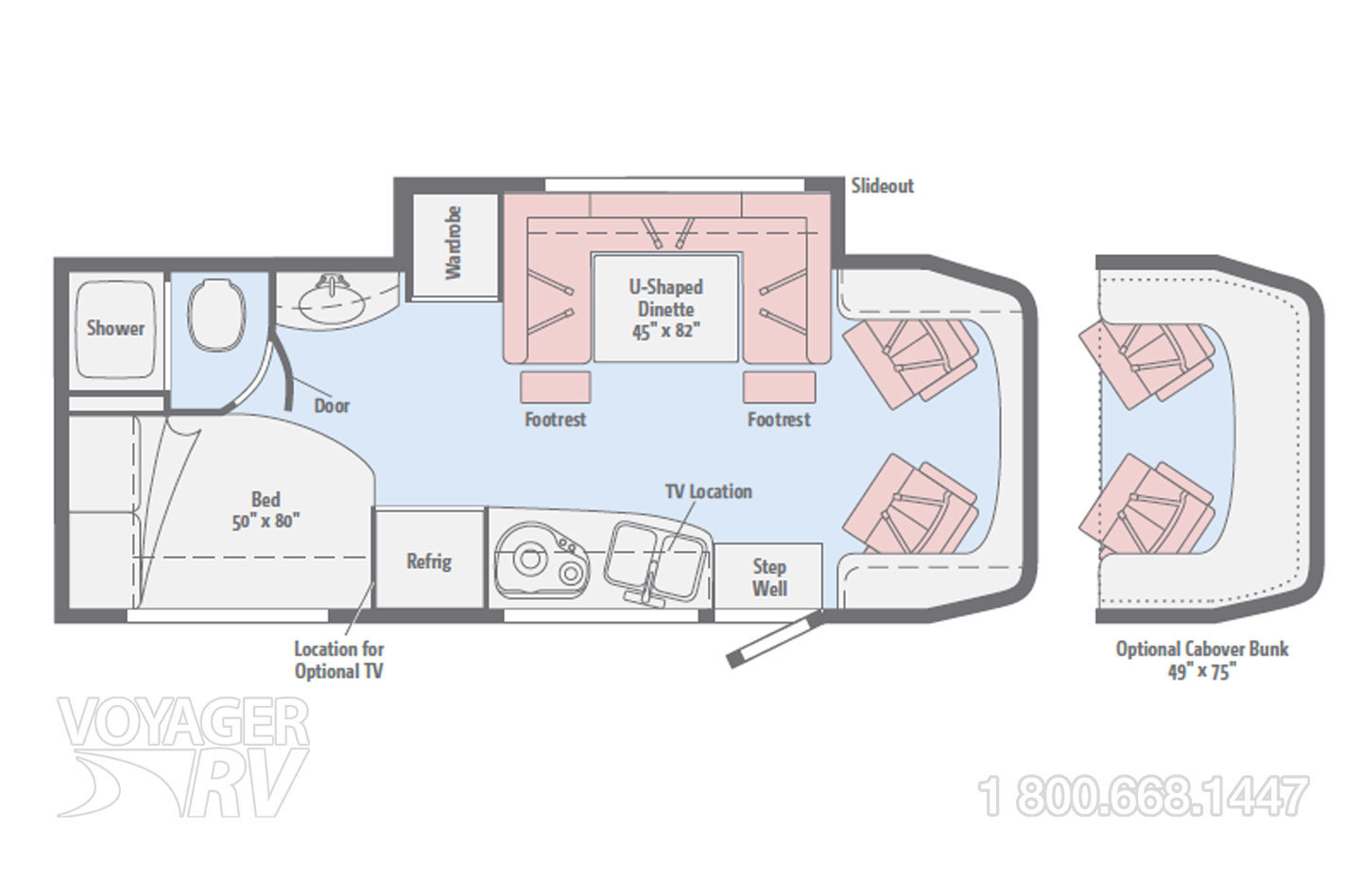 2017 Winnebago View 24J Floorplan
