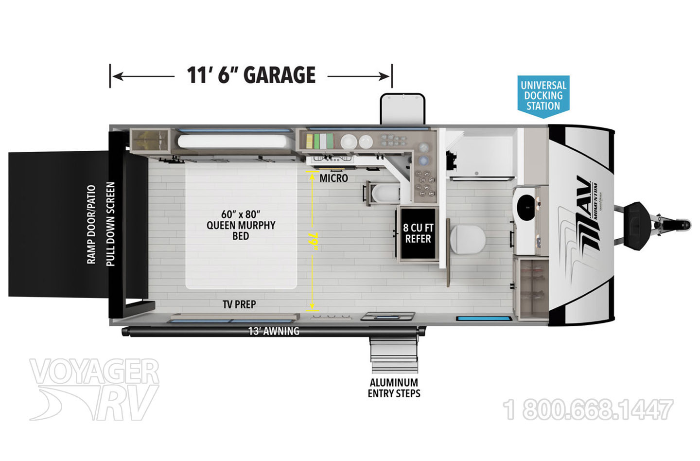2026 Grand Design Momentum 17MAV Floorplan